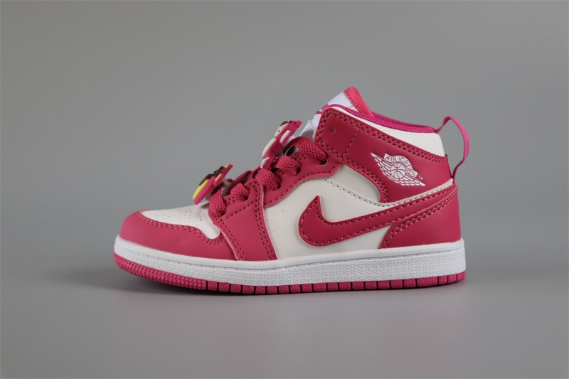 Youth Running Weapon Air Jordan 1 Red/White Shoes 0157
